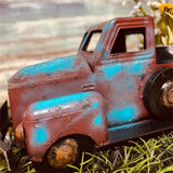 RustyTruck Vintage Pflanztopf | Nostalgischer Retro-Truck | Dekoratives Pflanzgefäß | Rustikales Gartendekor