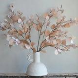 FloraLuna Künstlicher Lunaria-Zweig | Elegante Deko-Zweige für Zuhause | Hochwertige Kunstpflanze