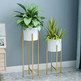PlantaForm Metall-Pflanzgefäß 2er-Set | Dekorative Übertopfe für Innen und Außen | Modernes Design