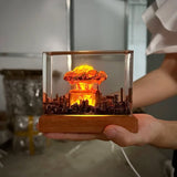 BlastGlow Nuklear Pilzwolken Lampe | Einzigartige Tischlampe | Dekorative Designleuchte für Wohnzimmer & Büro