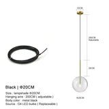 VioraGlobe Nordic Glas Pendelleuchte | Kugelform | Elegantes Design | Perfekt für Esszimmer & Wohnzimmer