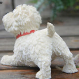 TerriCraft West Highland Terrier Figur | Harz Hundemodell | Deko für Zuhause & Auto