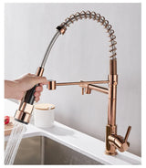 FlowSelect Wasserhahn mit Doppel-Auslauf | Modernes Design | Multifunktionaler Küchenarmatur | Hochwertige Materialien