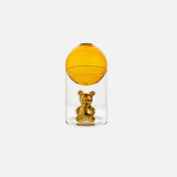 CosmoBear Glasvase | Galaktisches Design | Dekorative Vase | Bärförmige Glasvase für Blumen und Dekoration