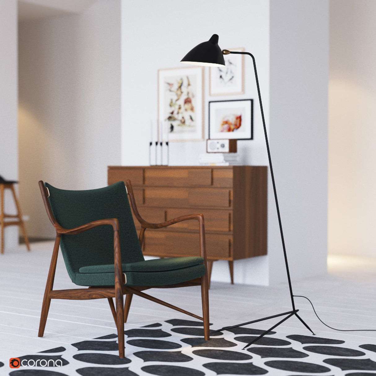 IllustraNova Stehleuchte | Skulpturales Design | Modernes Wohnambiente | Premium Raumlicht
