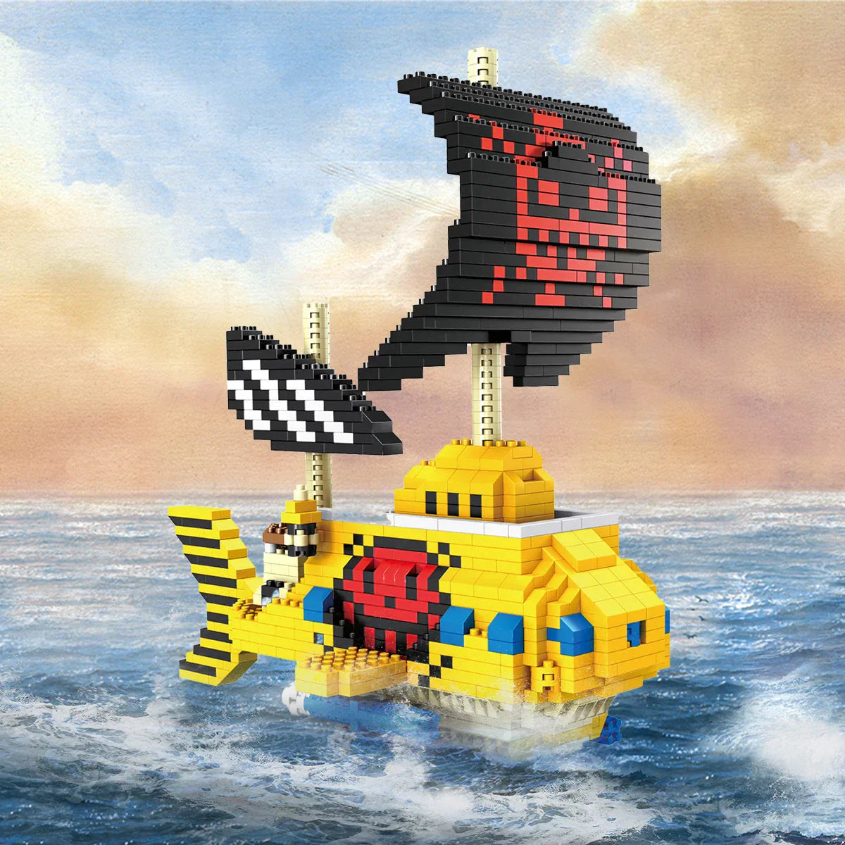 ShipMaster DIY Piratenschiff Bausteine | Spielzeug für Kinder | Bildungsspielzeug & Dekoration | Geschenkidee