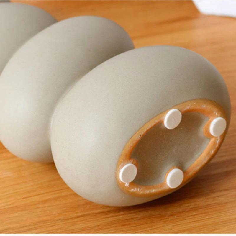 EggAura Keramik-Eivase | Zeitloses Design | Handgefertigte Deko-Vase | Minimalistisches Wohnaccessoire