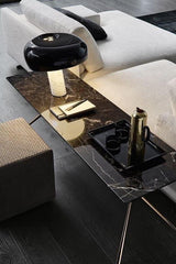 MarbleGlow Design Tischlampe | Marmor-Dekoration | LED-Licht | Elegante Beleuchtung für Zuhause