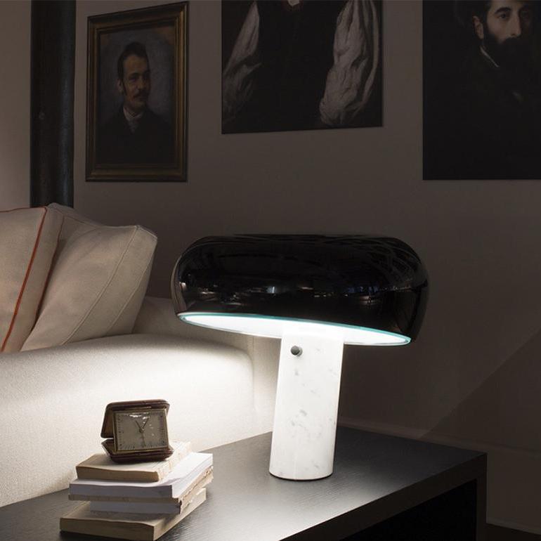 MarbleGlow Design Tischlampe | Marmor-Dekoration | LED-Licht | Elegante Beleuchtung für Zuhause