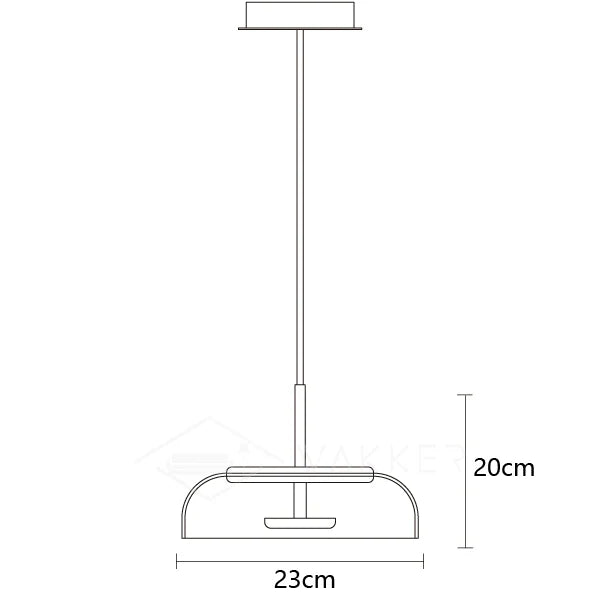 LunaVibe Messing Pendelleuchte | Moderne Hängelampe | Dimmbares Licht | Zeitloses Design