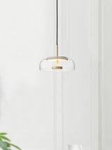 LunaVibe Messing Pendelleuchte | Moderne Hängelampe | Dimmbares Licht | Zeitloses Design