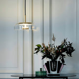 LunaVibe Messing Pendelleuchte | Moderne Hängelampe | Dimmbares Licht | Zeitloses Design