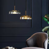 LunaVibe Messing Pendelleuchte | Moderne Hängelampe | Dimmbares Licht | Zeitloses Design