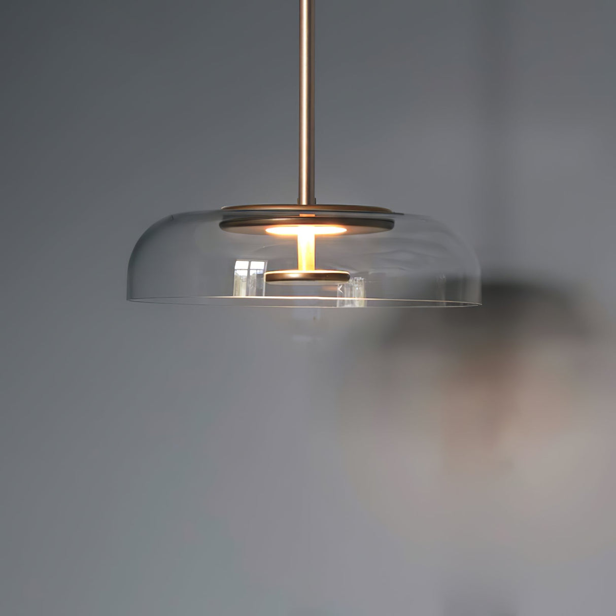 LunaVibe Messing Pendelleuchte | Moderne Hängelampe | Dimmbares Licht | Zeitloses Design