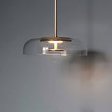 LunaVibe Messing Pendelleuchte | Moderne Hängelampe | Dimmbares Licht | Zeitloses Design