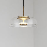 LunaVibe Messing Pendelleuchte | Moderne Hängelampe | Dimmbares Licht | Zeitloses Design