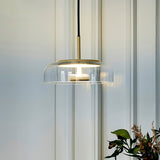 LunaVibe Messing Pendelleuchte | Moderne Hängelampe | Dimmbares Licht | Zeitloses Design