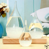 MeteoGlow Sturmglas | Wetteranzeige Deko | Handgefertigtes Glasdesign für Zuhause