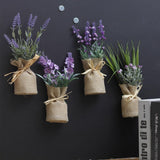 MagnaBloom Kompakte Magnetpflanzen | Dekorative Kunstpflanzen | Weiß, Lavendel & Foliage | Wand- und Kühlschrankdeko