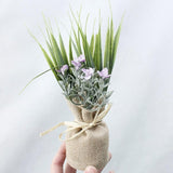 MagnaBloom Kompakte Magnetpflanzen | Dekorative Kunstpflanzen | Weiß, Lavendel & Foliage | Wand- und Kühlschrankdeko