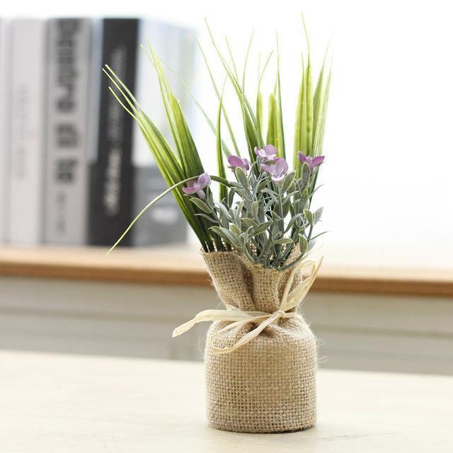 MagnaBloom Kompakte Magnetpflanzen | Dekorative Kunstpflanzen | Weiß, Lavendel & Foliage | Wand- und Kühlschrankdeko