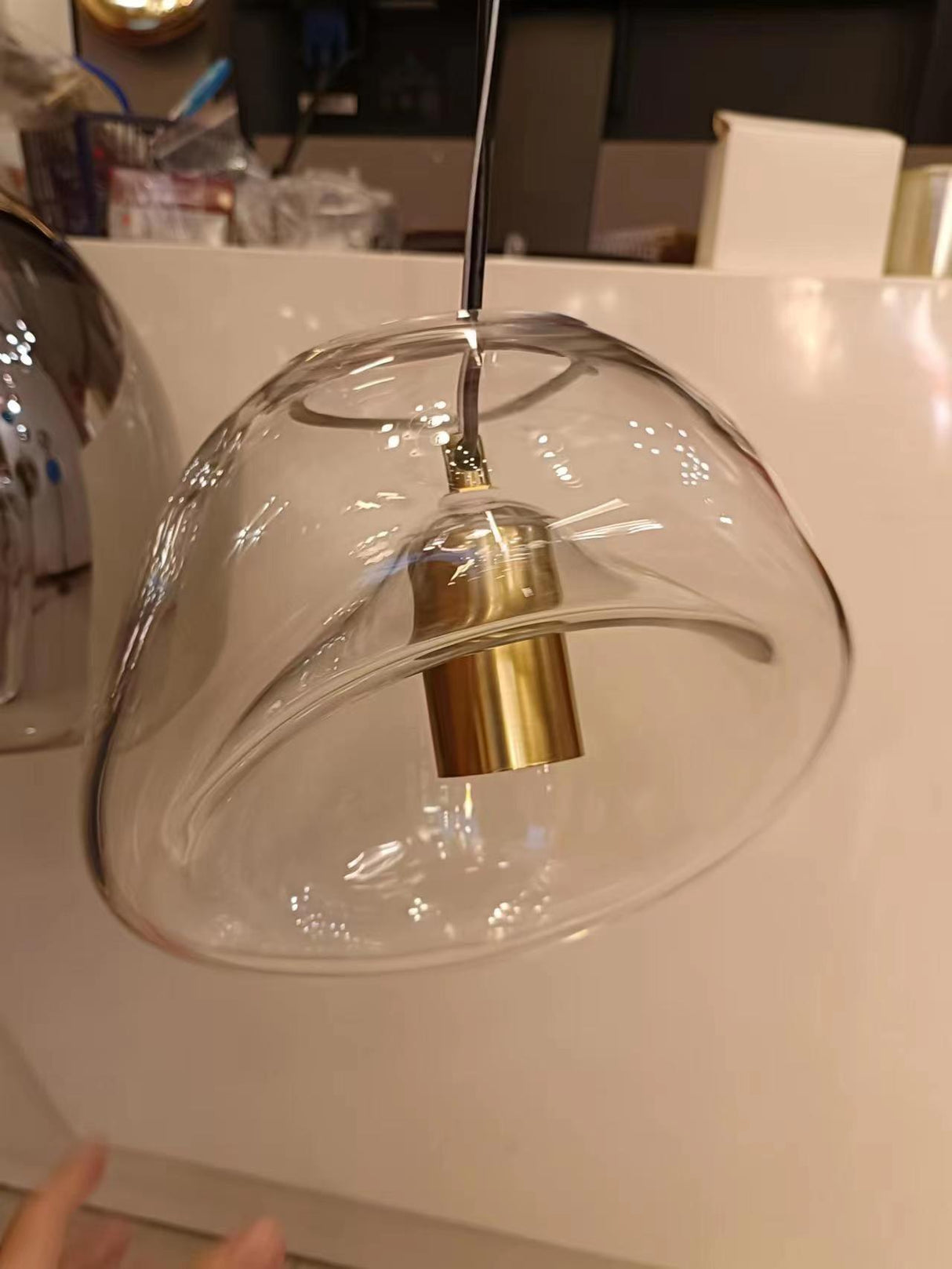 Glasara Hängende LED Pendelleuchte | Tropfenform | Dimmbar | Elegante Beleuchtung | Designlampe für Zuhause