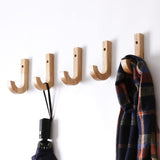 Hookelier Zeitlose Birkenholz-Wandhaken | Minimalistisches Design | Praktisch & Dekorativ
