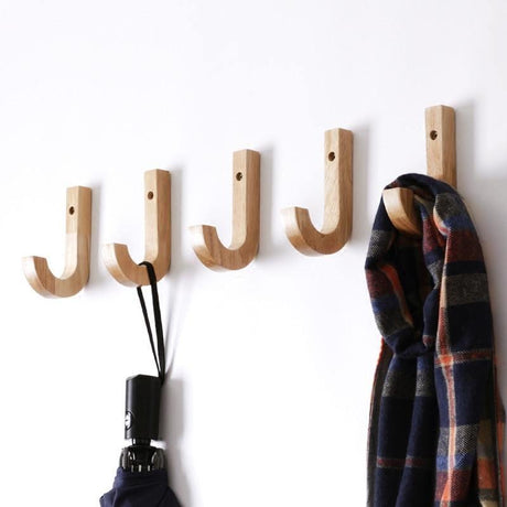 Hookelier Zeitlose Birkenholz-Wandhaken | Minimalistisches Design | Praktisch & Dekorativ