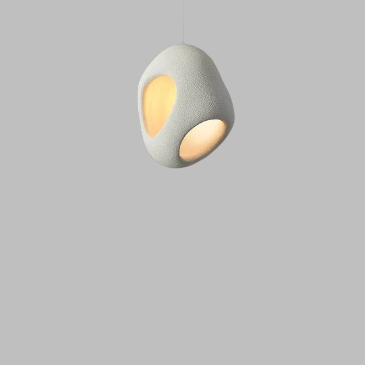 SereniGlow Pendelleuchte im Wabi-Sabi Design | Natürlicher Stil | Dimmbares LED-Licht | Ideal für Wohnzimmer & Esszimmer