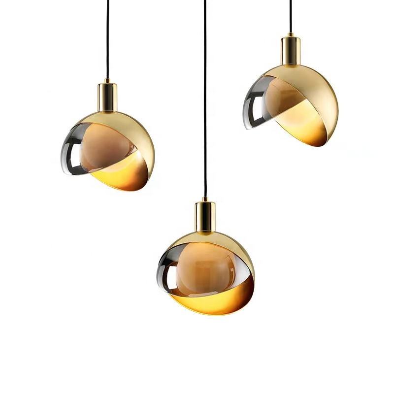 GoldVibe Pendelleuchte aus Goldglas | Modernes Design | Dimmbar | Elegante Beleuchtung für Wohnzimmer & Esszimmer