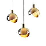GoldVibe Pendelleuchte aus Goldglas | Modernes Design | Dimmbar | Elegante Beleuchtung für Wohnzimmer & Esszimmer