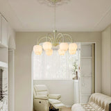 MatchaBloom Tulpen-Kronleuchter | Elegantes Design | Hochwertiges Glas | Perfekt für Esszimmer & Wohnzimmer