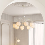 MatchaBloom Tulpen-Kronleuchter | Elegantes Design | Hochwertiges Glas | Perfekt für Esszimmer & Wohnzimmer