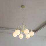 MatchaBloom Tulpen-Kronleuchter | Elegantes Design | Hochwertiges Glas | Perfekt für Esszimmer & Wohnzimmer