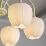 MatchaBloom Tulpen-Kronleuchter | Elegantes Design | Hochwertiges Glas | Perfekt für Esszimmer & Wohnzimmer