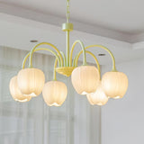MatchaBloom Tulpen-Kronleuchter | Elegantes Design | Hochwertiges Glas | Perfekt für Esszimmer & Wohnzimmer