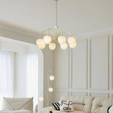 MatchaBloom Tulpen-Kronleuchter | Elegantes Design | Hochwertiges Glas | Perfekt für Esszimmer & Wohnzimmer