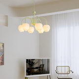 MatchaBloom Tulpen-Kronleuchter | Elegantes Design | Hochwertiges Glas | Perfekt für Esszimmer & Wohnzimmer