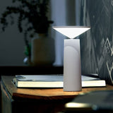 FlexiBright LED Tischlampe für draußen | Einstellbarer Arm | Drehbarer Kopf | Modernes Design | Kabellose Beleuchtung