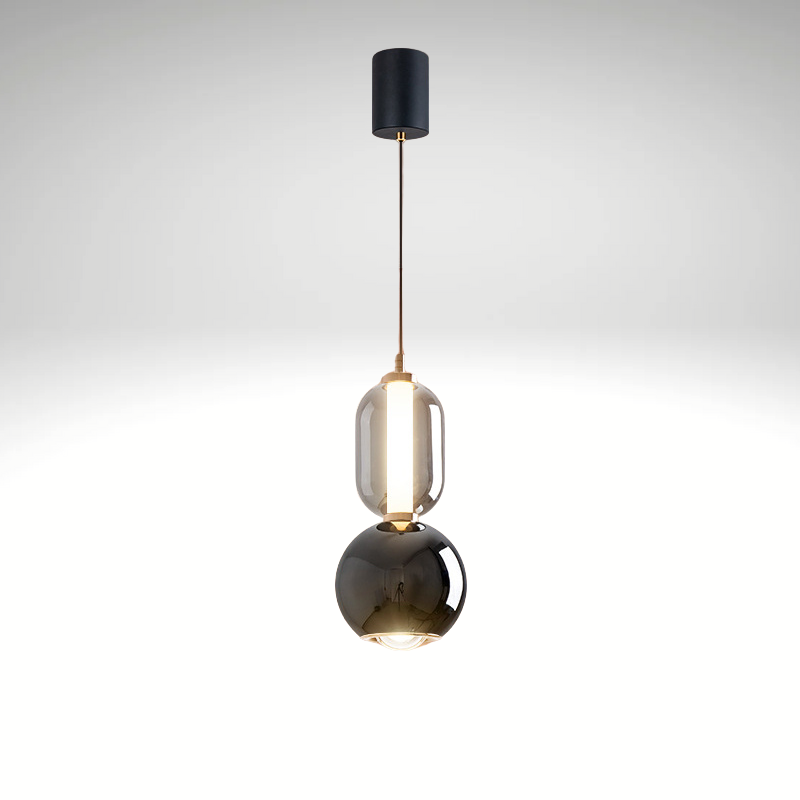 Nordelux Creative Eisen Glas Pendelleuchte | Skandinavisches Design | Elegante Beleuchtung für Zuhause