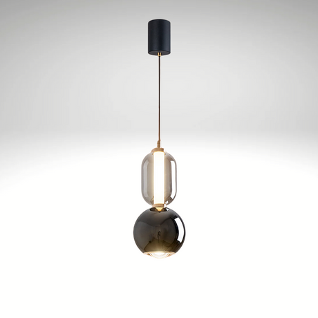 GlowNord Kreative Pendelleuchte aus Glas & Metall | Modernes Design | Ideal für Esszimmer & Wohnzimmer
