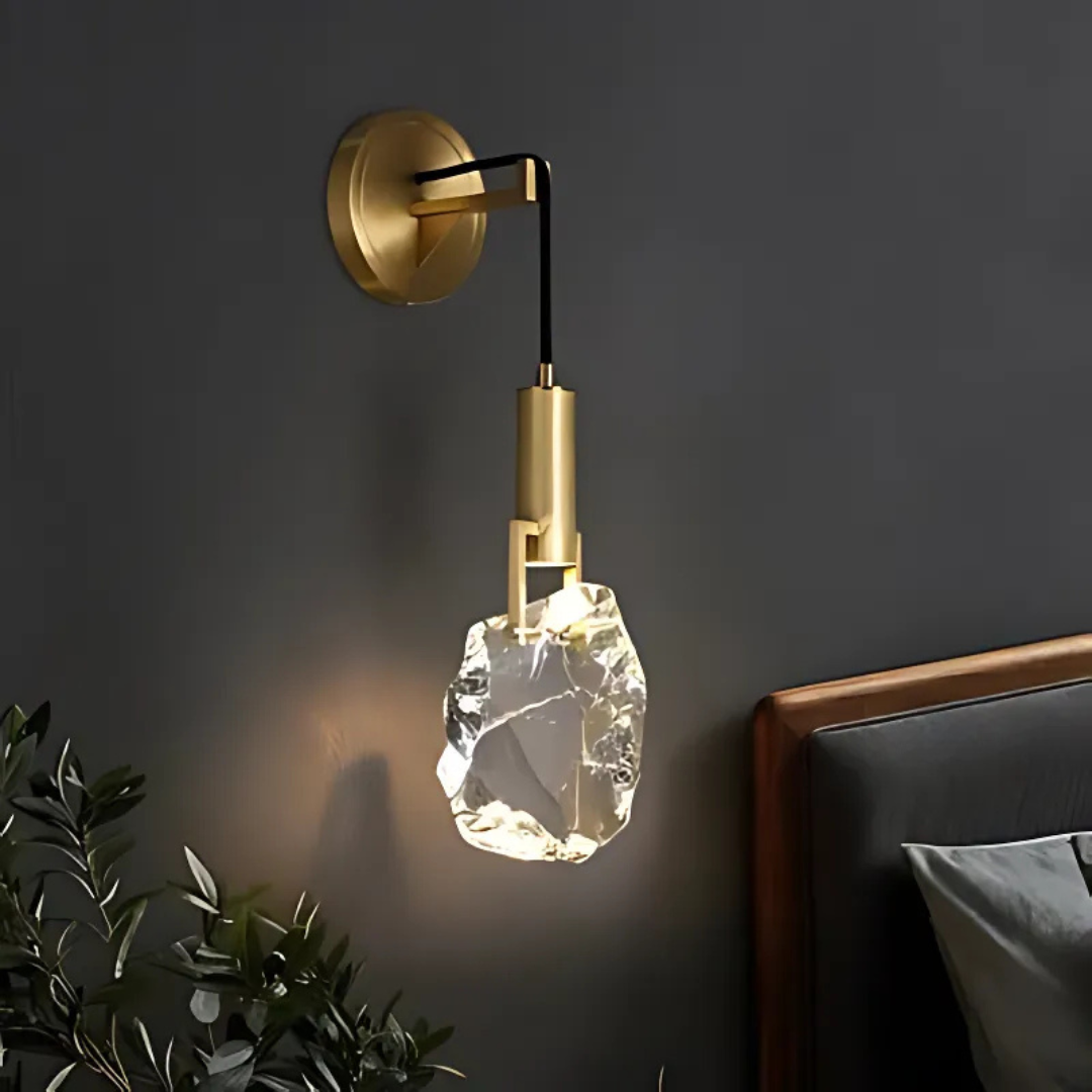 LuxeGlow Kristall Hängeleuchte | Edles Design | Stilvolle Beleuchtung | Perfekte Wand- und Deckenleuchte