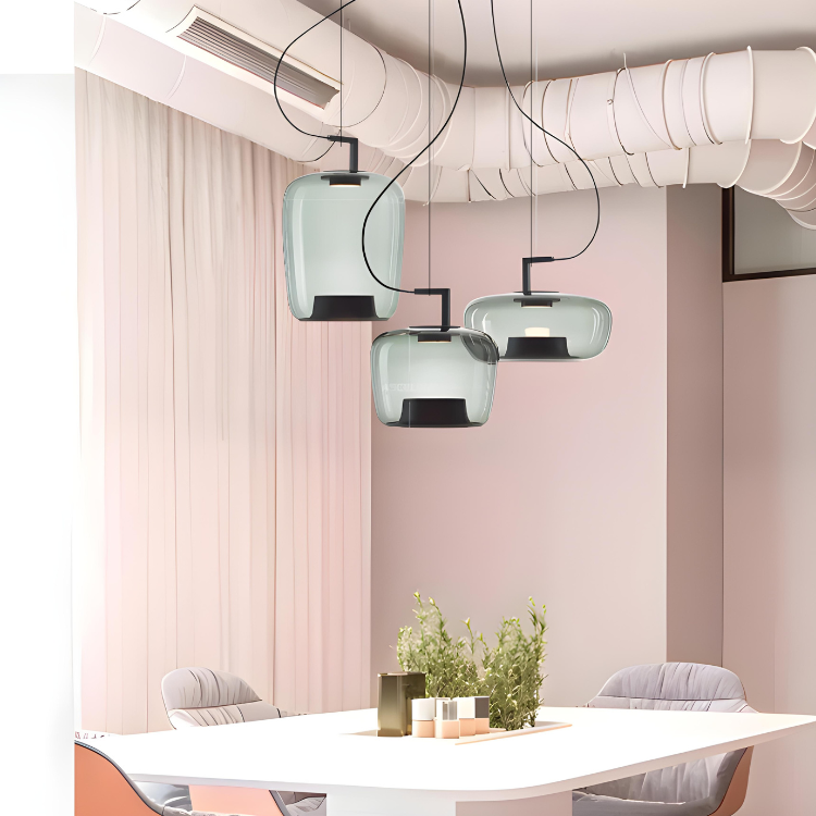 HaloLume Moderne Hängeleuchte | LED Designlampe für Küchentische | Elegante Pendelleuchte