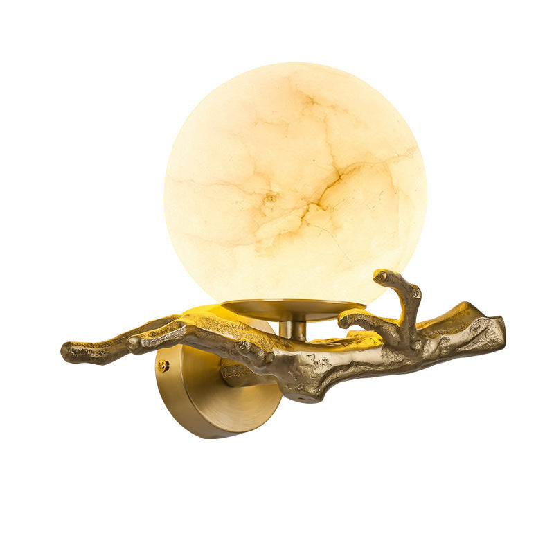 LunaMarmo Marmor-Wandlampe | Kreatives Design | LED Beleuchtung für Stilvolle Innenräume
