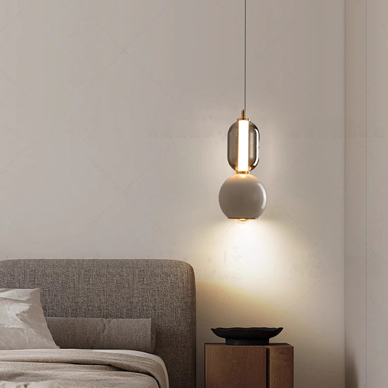 Nordelux Creative Eisen Glas Pendelleuchte | Skandinavisches Design | Elegante Beleuchtung für Zuhause