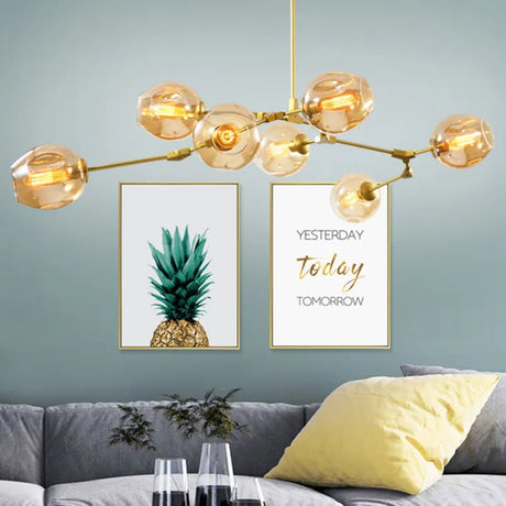 BubbleSphere Sputnik Kronleuchter mit Glaskugeln | Modernes Design | Luxuriöse Beleuchtung für Wohn- & Esszimmer