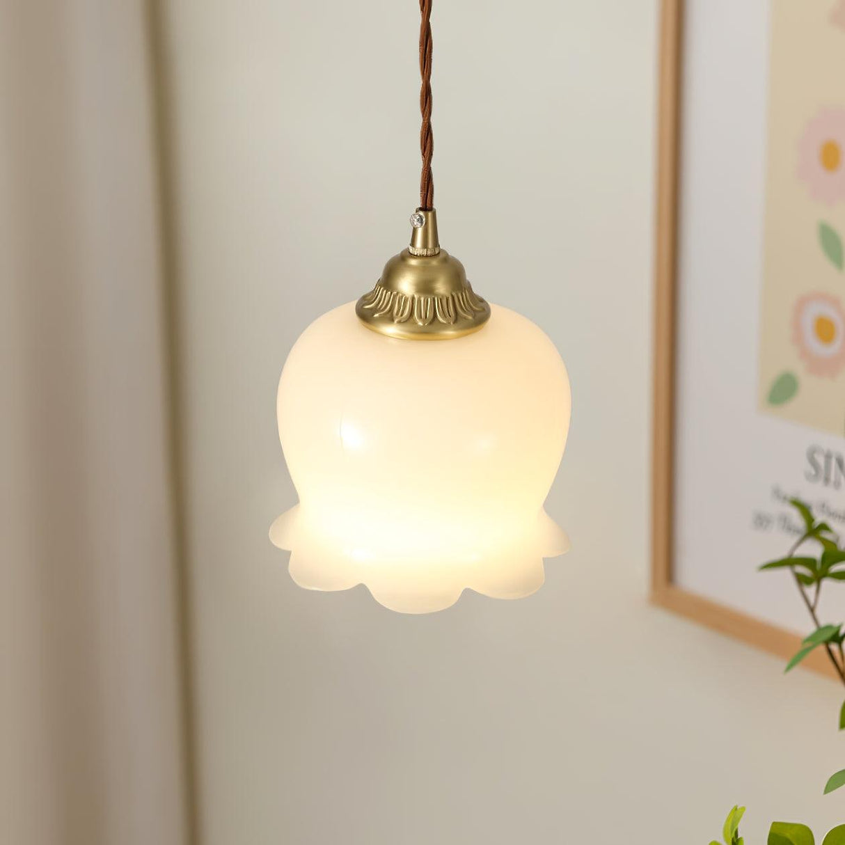 Bloomelia Talblume Pendelleuchte | Blütenförmiges Design | Elegante Beleuchtung für Zuhause