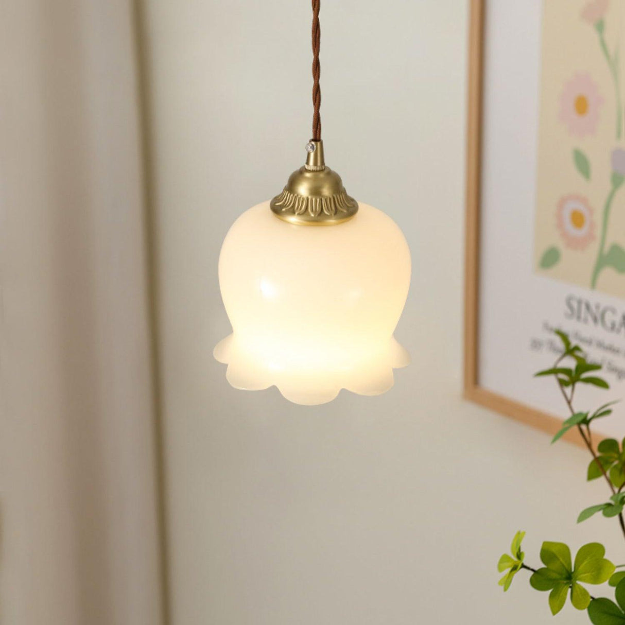 Bloomelia Talblume Pendelleuchte | Blütenförmiges Design | Elegante Beleuchtung für Zuhause