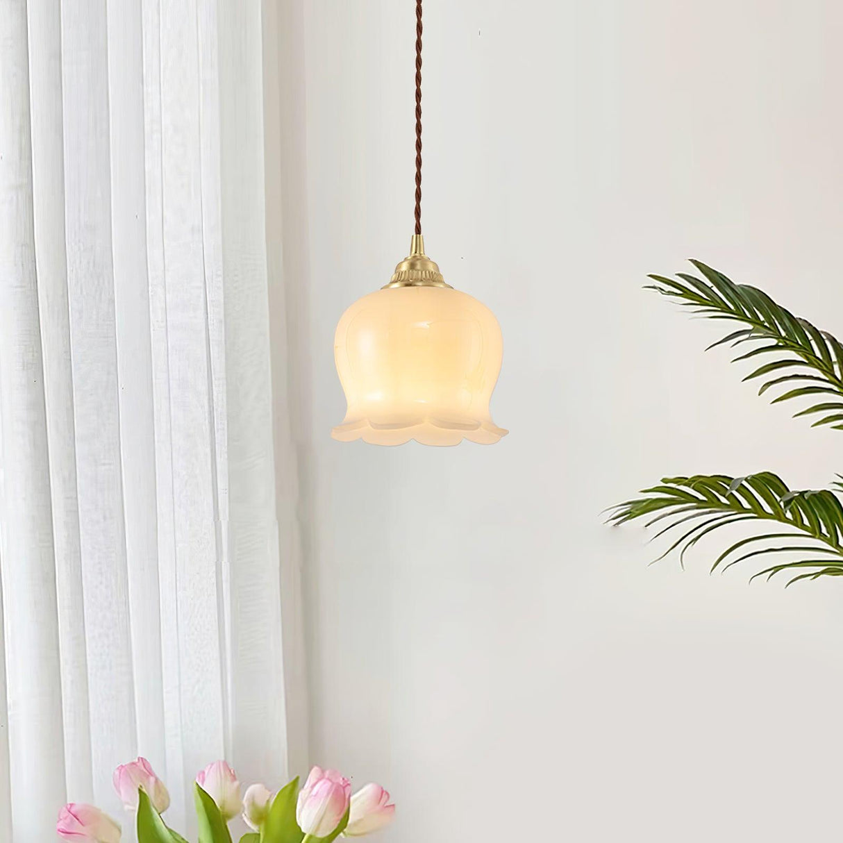 Bloomelia Talblume Pendelleuchte | Blütenförmiges Design | Elegante Beleuchtung für Zuhause
