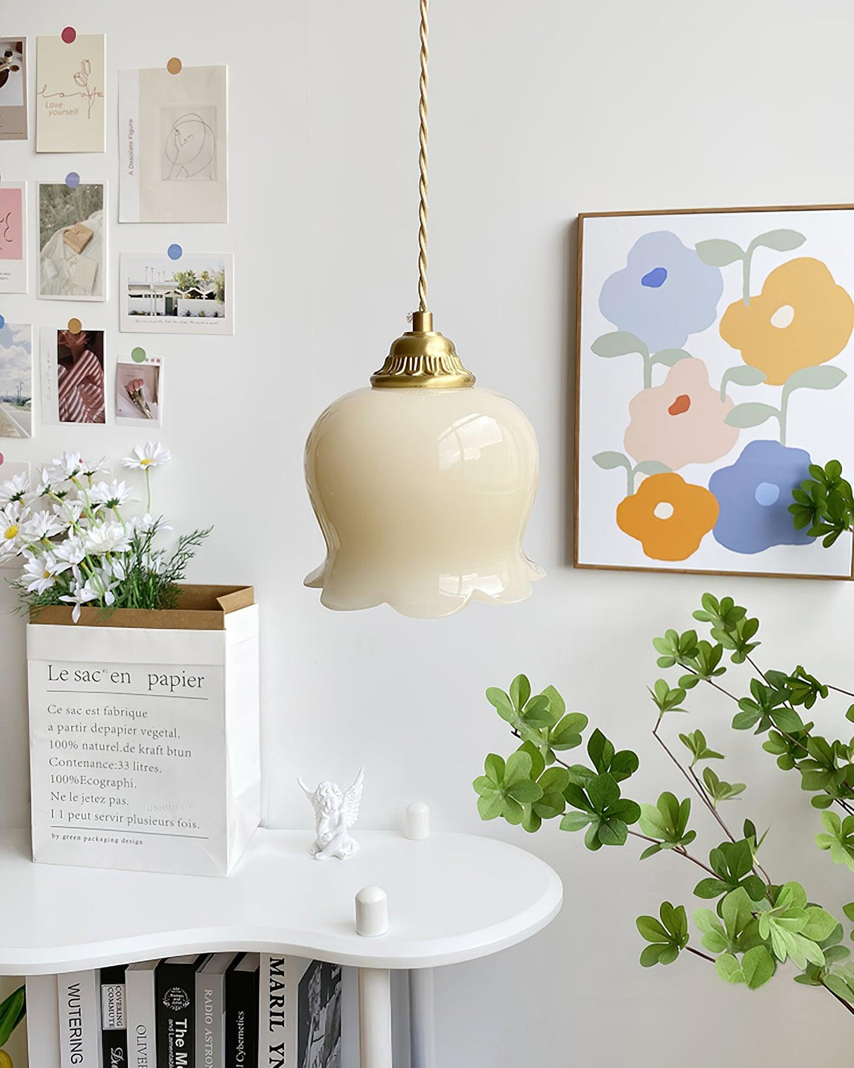Bloomelia Talblume Pendelleuchte | Blütenförmiges Design | Elegante Beleuchtung für Zuhause